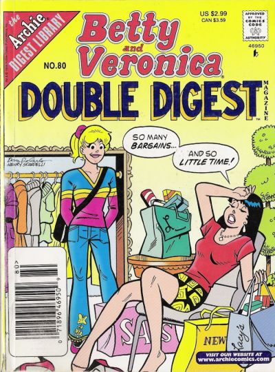 Cover for Betty & Veronica (Jumbo Comics) Double Digest (Archie, 1987 series) #80