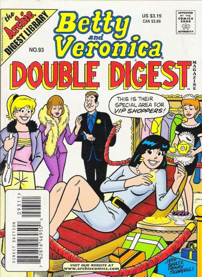 Cover for Betty & Veronica (Jumbo Comics) Double Digest (Archie, 1987 series) #93 [Direct Edition]