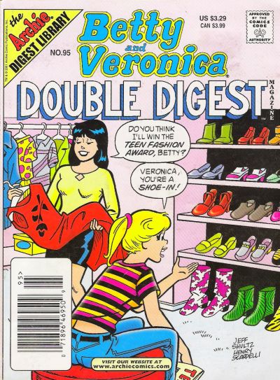 Cover for Betty & Veronica (Jumbo Comics) Double Digest (Archie, 1987 series) #95 [Newsstand]