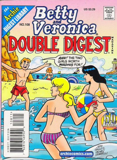 Cover for Betty and Veronica Double Digest Magazine (Archie, 1987 series) #108