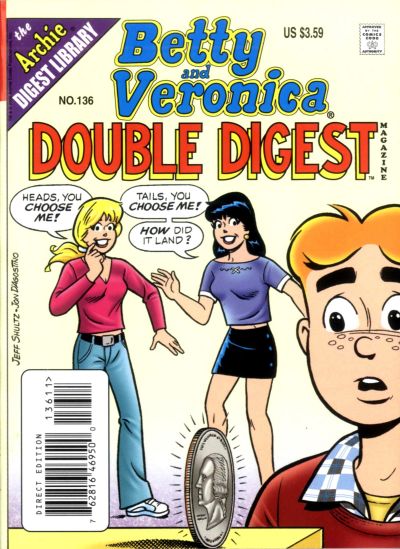 Cover for Betty & Veronica (Jumbo Comics) Double Digest (Archie, 1987 series) #136