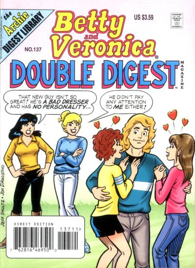 Cover for Betty and Veronica Double Digest Magazine (Archie, 1987 series) #137 [Direct Edition]