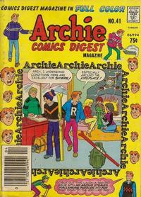 Cover Thumbnail for Archie Comics Digest (Archie, 1973 series) #41 [Newsstand]