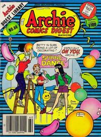 Cover for Archie Comics Digest (Archie, 1973 series) #60