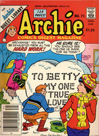 Cover for Archie Comics Digest (Archie, 1973 series) #71