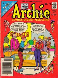 Cover for Archie Comics Digest (Archie, 1973 series) #73