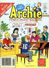 Cover for Archie Comics Digest (Archie, 1973 series) #91