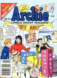 Cover for Archie Comics Digest (Archie, 1973 series) #99 [Newsstand]