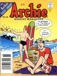 Cover for Archie Comics Digest (Archie, 1973 series) #136 [Newsstand]