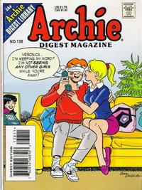 Cover for Archie Comics Digest (Archie, 1973 series) #138