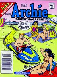 Cover for Archie Comics Digest (Archie, 1973 series) #182
