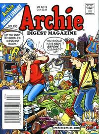 Cover for Archie Comics Digest (Archie, 1973 series) #193