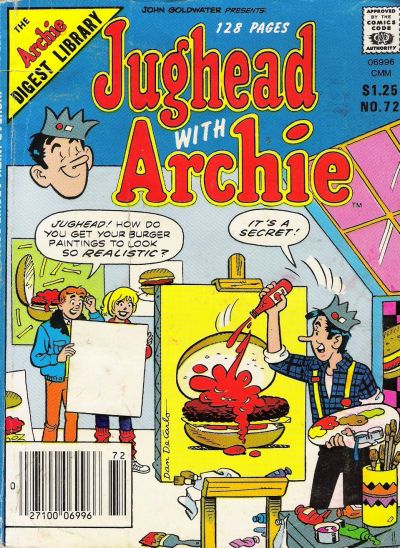Cover for Jughead with Archie Digest (Archie, 1974 series) #72 [Newsstand]