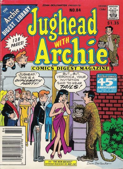Cover for Jughead with Archie Digest (Archie, 1974 series) #84