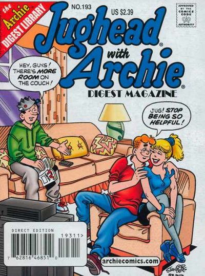 Cover for Jughead with Archie Digest (Archie, 1974 series) #193 [Direct Edition]
