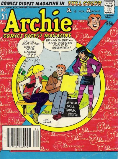 Cover for Archie Comics Digest (Archie, 1973 series) #51