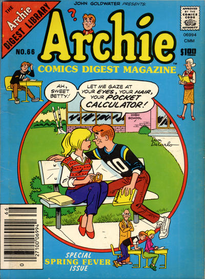Cover for Archie Comics Digest (Archie, 1973 series) #66