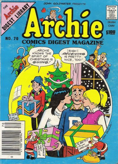Cover for Archie Comics Digest (Archie, 1973 series) #70