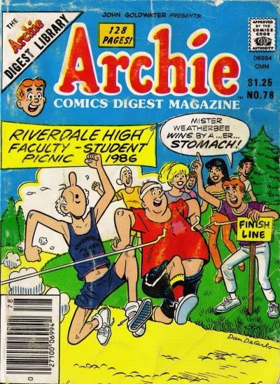 Cover for Archie Comics Digest (Archie, 1973 series) #78