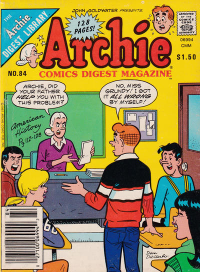 Cover for Archie Comics Digest (Archie, 1973 series) #84