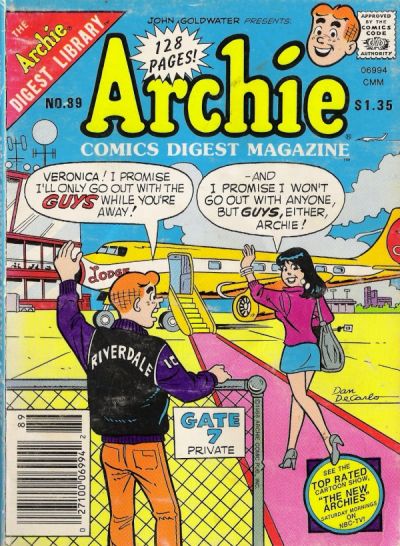 Cover for Archie Comics Digest (Archie, 1973 series) #89
