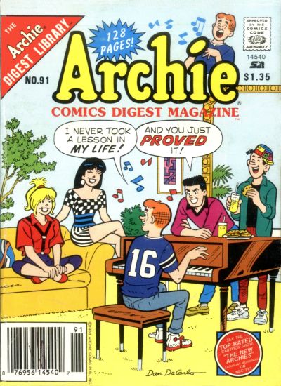 Cover for Archie Comics Digest (Archie, 1973 series) #91