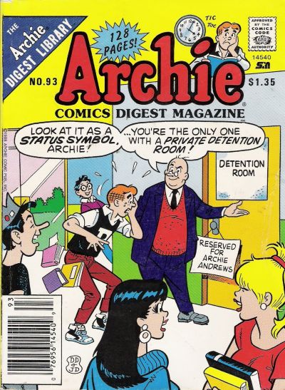 Cover for Archie Comics Digest (Archie, 1973 series) #93 [Newsstand]