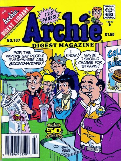 Cover for Archie Comics Digest (Archie, 1973 series) #107