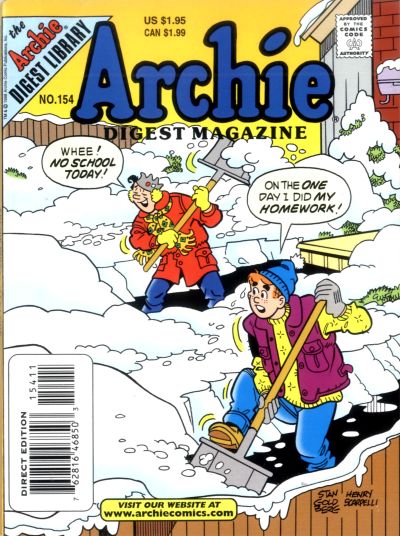 Cover for Archie Comics Digest (Archie, 1973 series) #154