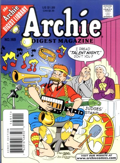 Cover for Archie Comics Digest (Archie, 1973 series) #169 [Direct Edition]