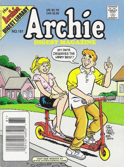 Cover for Archie Comics Digest (Archie, 1973 series) #181