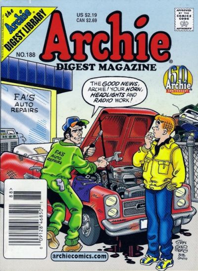 Cover for Archie Comics Digest (Archie, 1973 series) #188