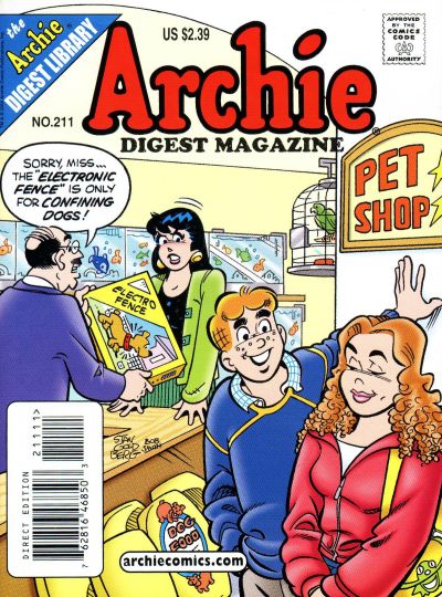 Cover for Archie Comics Digest (Archie, 1973 series) #211