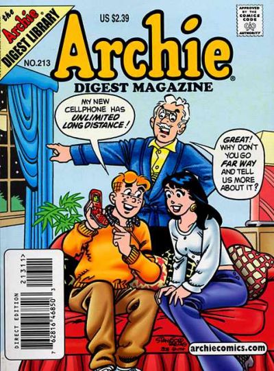 Cover for Archie Comics Digest (Archie, 1973 series) #213