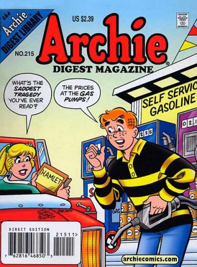 Cover for Archie Comics Digest (Archie, 1973 series) #215 [Direct Edition]