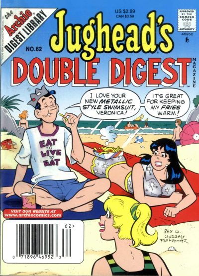 Cover for Jughead's Double Digest (Archie, 1989 series) #62
