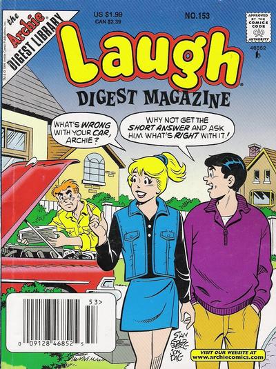 Cover for Laugh Comics Digest (Archie, 1974 series) #153
