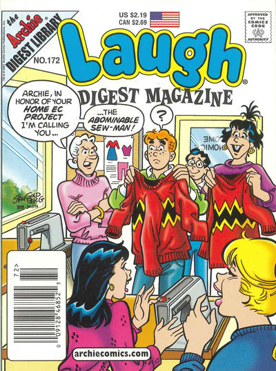 Cover for Laugh Comics Digest (Archie, 1974 series) #172