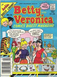 Cover Thumbnail for Betty and Veronica Comics Digest Magazine (Archie, 1983 series) #25