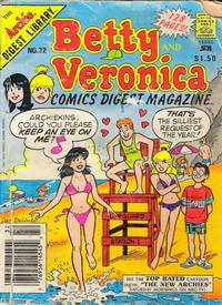Cover for Betty and Veronica Comics Digest Magazine (Archie, 1983 series) #32 [$1.50]