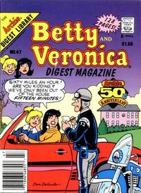Cover for Betty and Veronica Comics Digest Magazine (Archie, 1983 series) #47