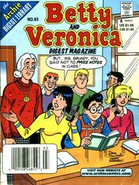 Cover Thumbnail for Betty and Veronica Comics Digest Magazine (Archie, 1983 series) #93
