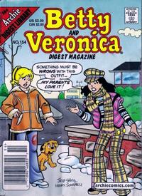 Cover for Betty and Veronica Comics Digest Magazine (Archie, 1983 series) #154