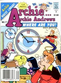 Cover Thumbnail for Archie... Archie Andrews, Where Are You? Comics Digest Magazine (Archie, 1977 series) #71