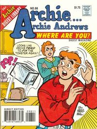 Cover Thumbnail for Archie... Archie Andrews, Where Are You? Comics Digest Magazine (Archie, 1977 series) #98 [Direct Edition]