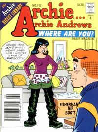 Cover for Archie... Archie Andrews, Where Are You? Comics Digest Magazine (Archie, 1977 series) #102