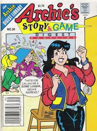 Cover Thumbnail for Archie's Story & Game Digest Magazine (Archie, 1986 series) #30
