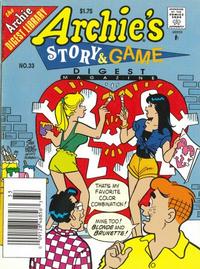 Cover for Archie's Story & Game Digest Magazine (Archie, 1986 series) #33