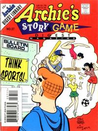 Cover for Archie's Story & Game Digest Magazine (Archie, 1986 series) #37