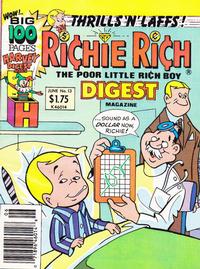 Cover Thumbnail for Richie Rich Digest Magazine (Harvey, 1986 series) #13